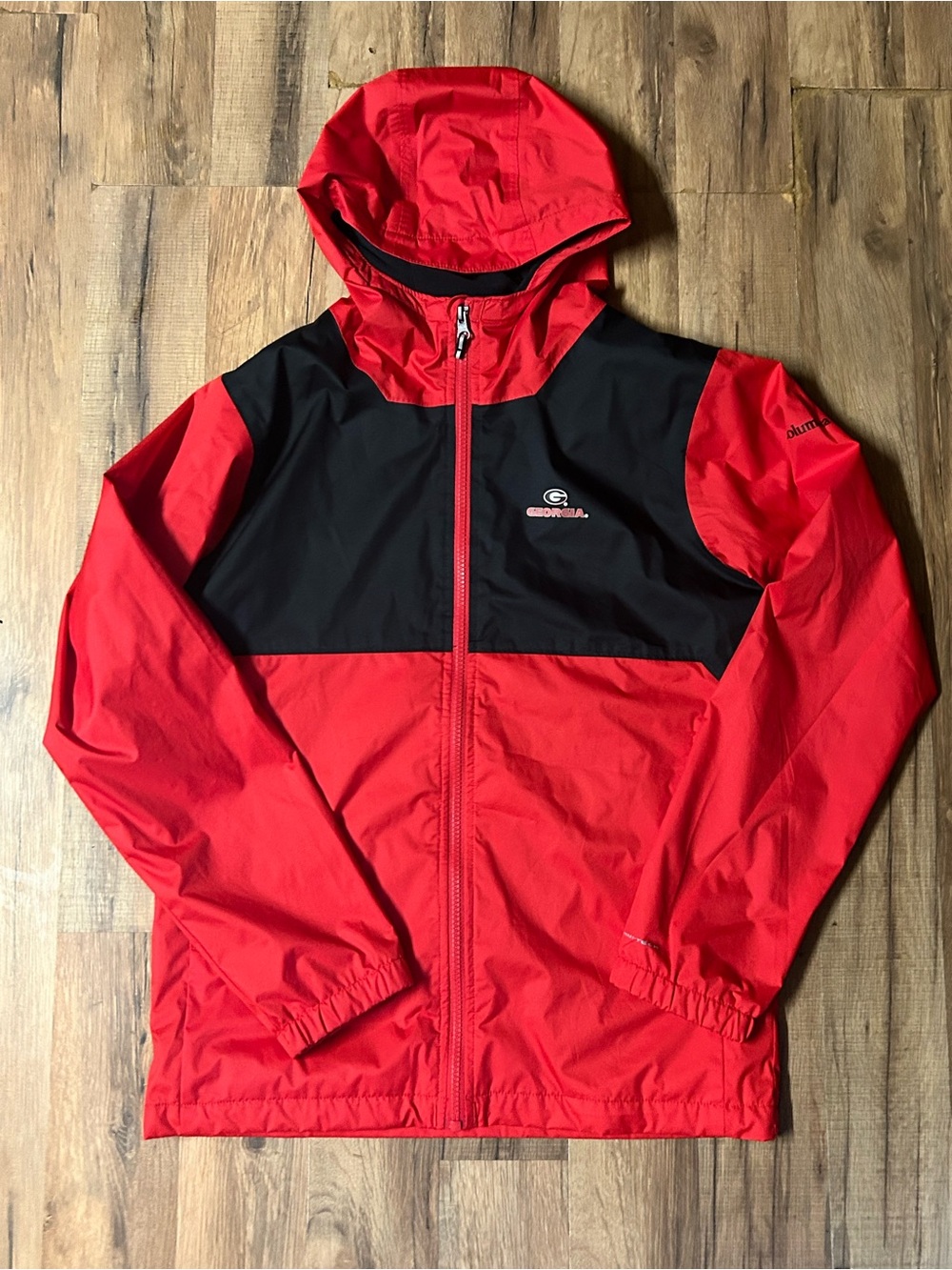 Columbia  Youth L  Georgia Bulldogs Hooded Zip Up  Lined Jacket Omni-tech UGA